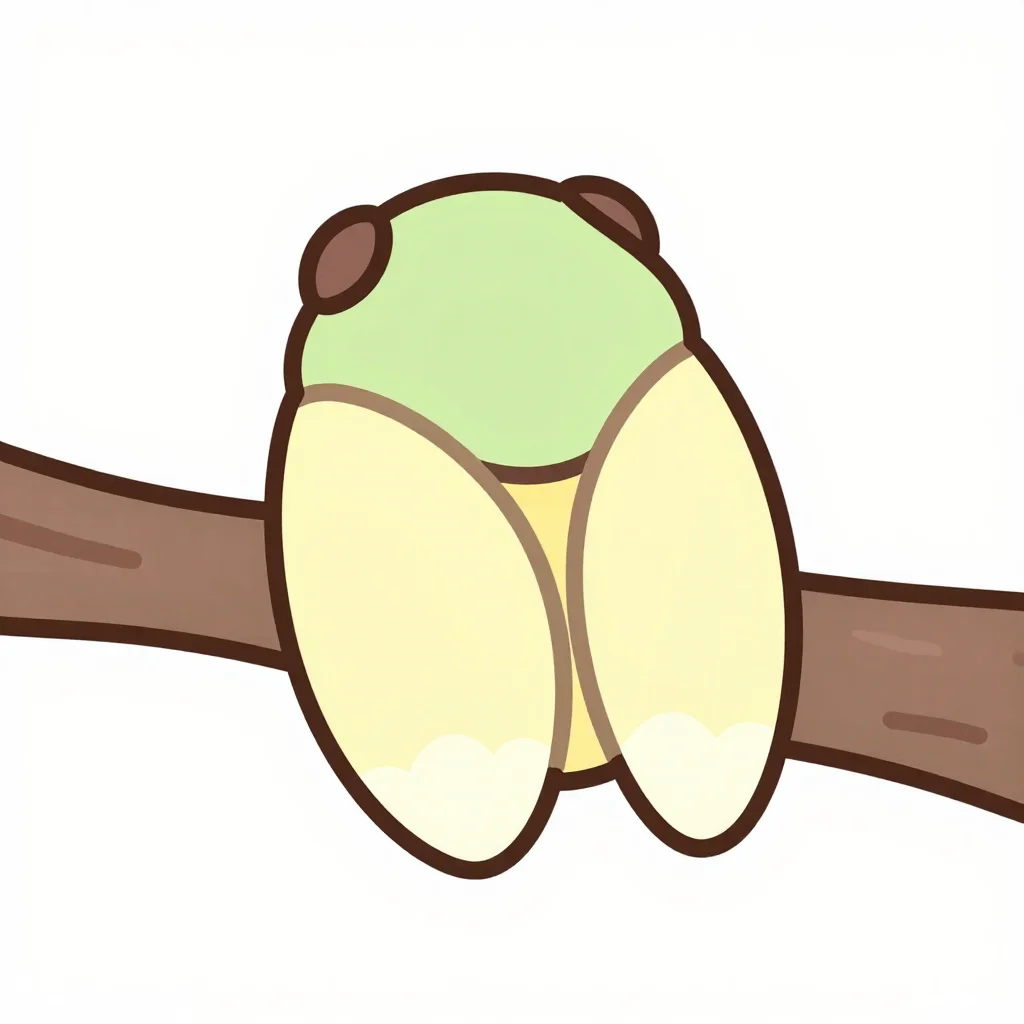 セミの塗り絵の見本