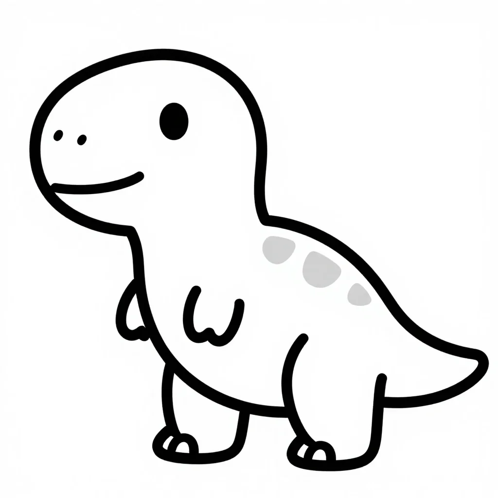 恐竜（ティラノサウルス）の塗り絵