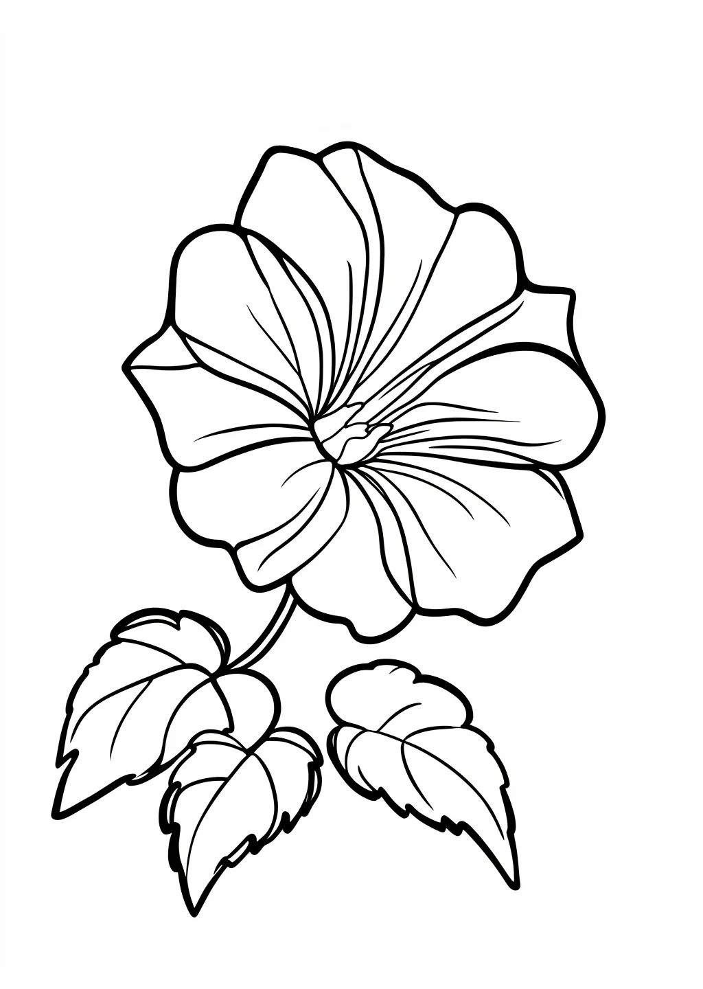 あさがおの塗り絵