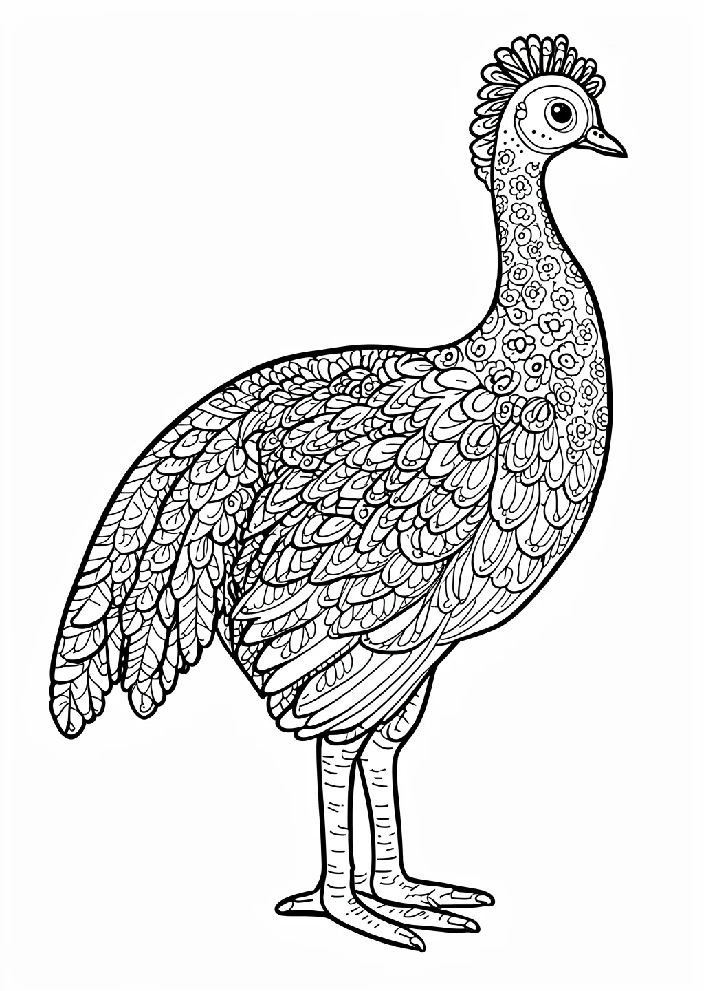 雉の塗り絵