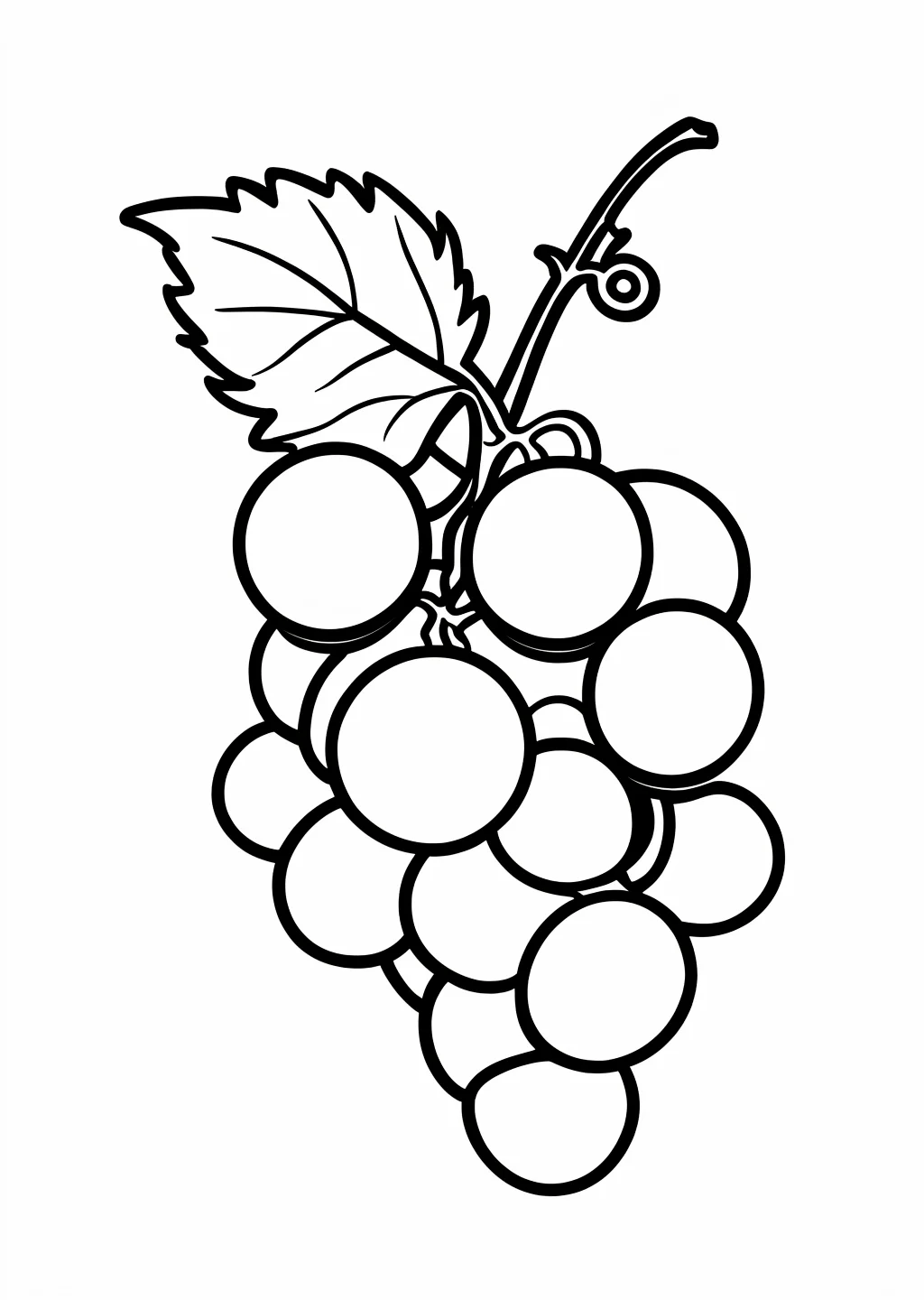 ぶどうの塗り絵