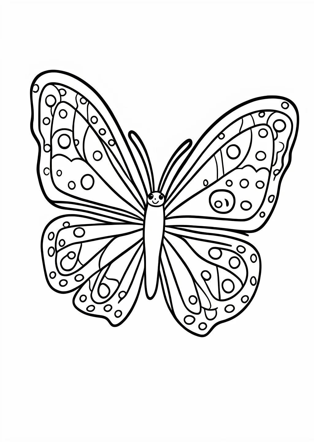 ちょうちょの塗り絵
