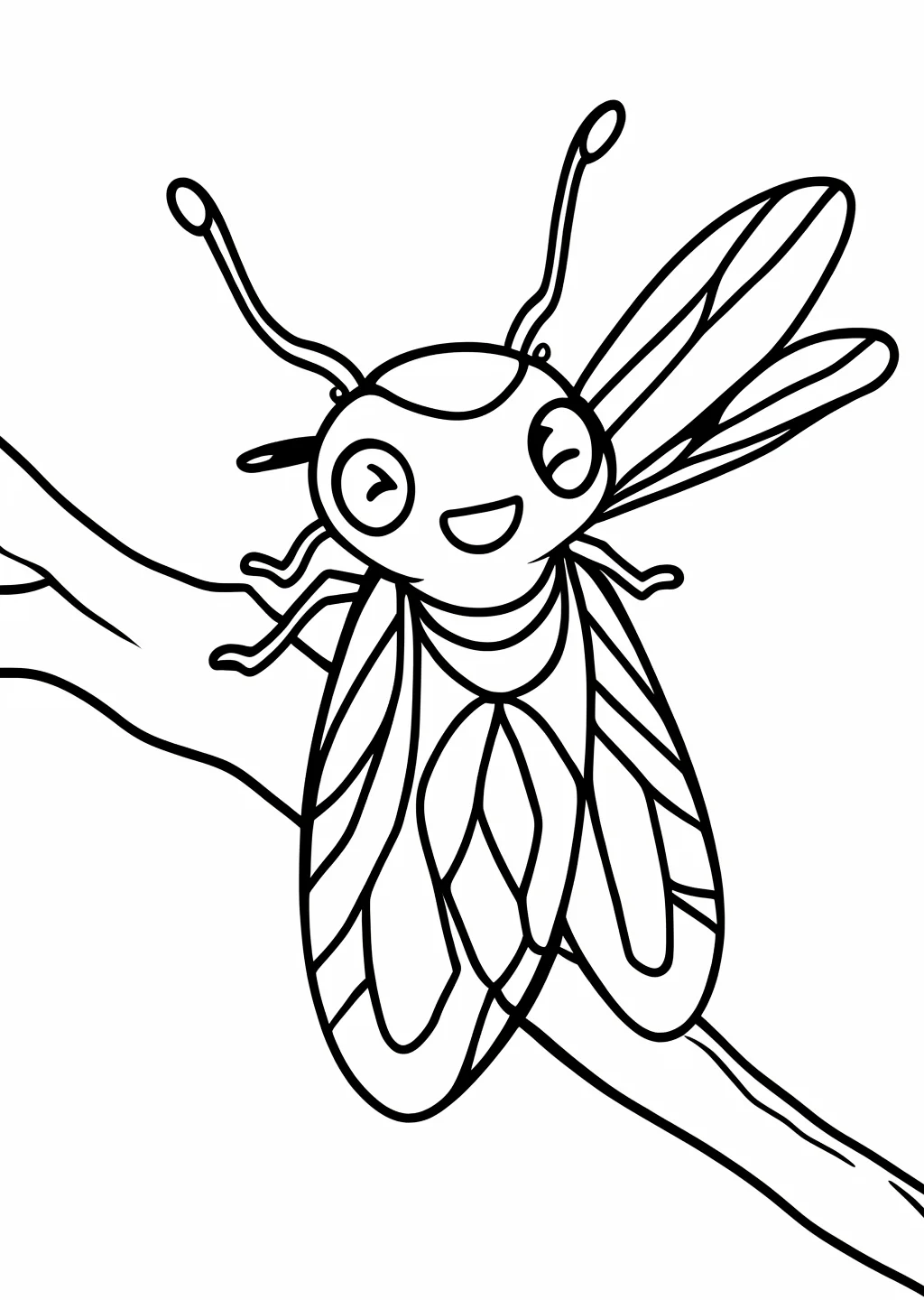 セミの塗り絵
