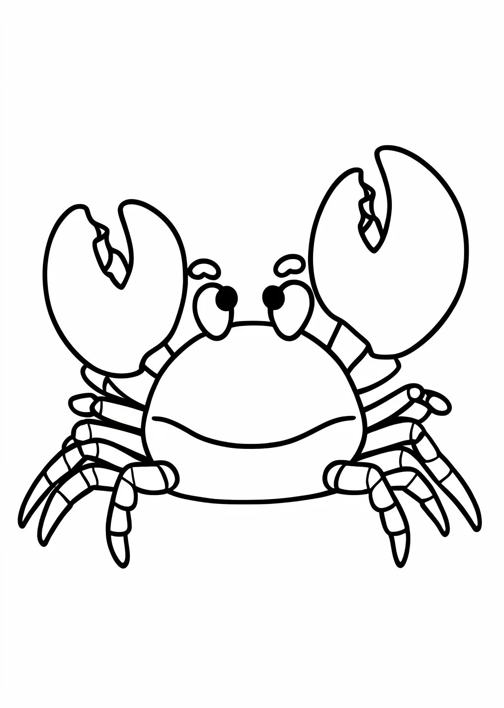 かにの塗り絵