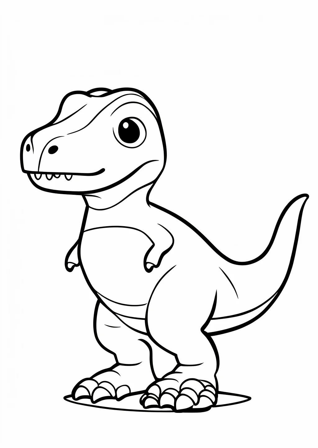 恐竜（ティラノサウルス）の塗り絵