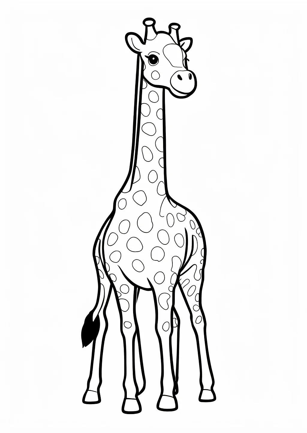 キリンの塗り絵
