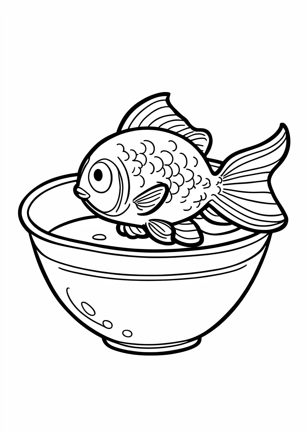 金魚の塗り絵