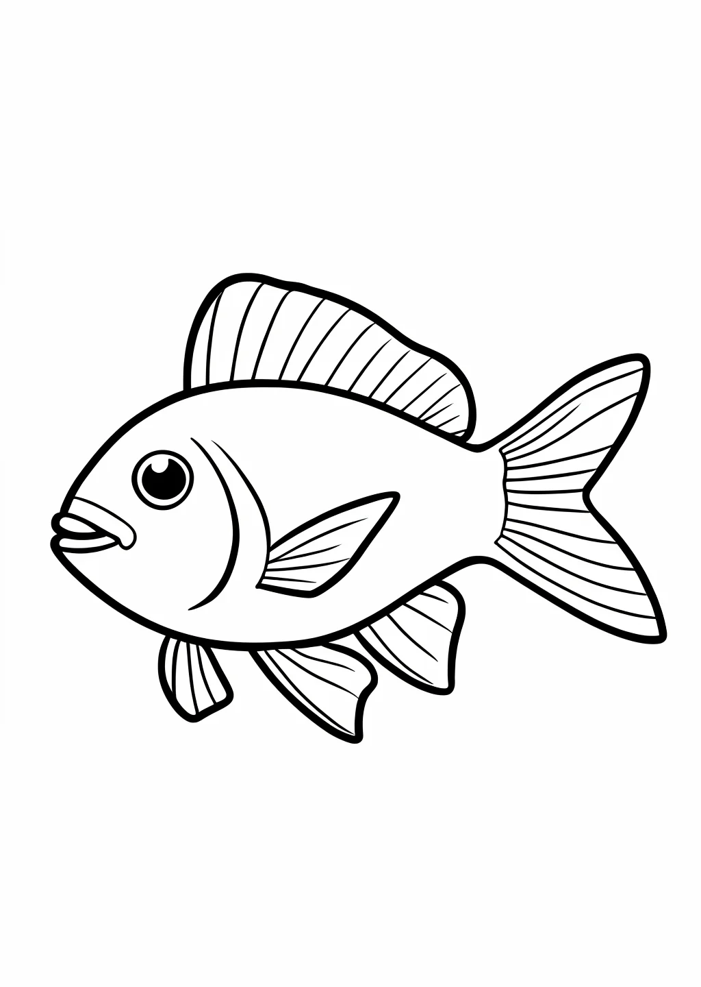 魚(熱帯魚)の塗り絵