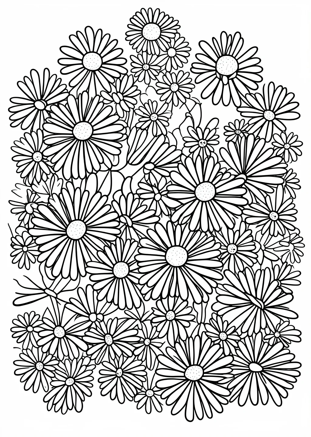 コスモスの塗り絵