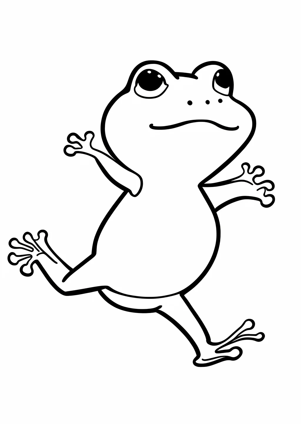 カエルの塗り絵