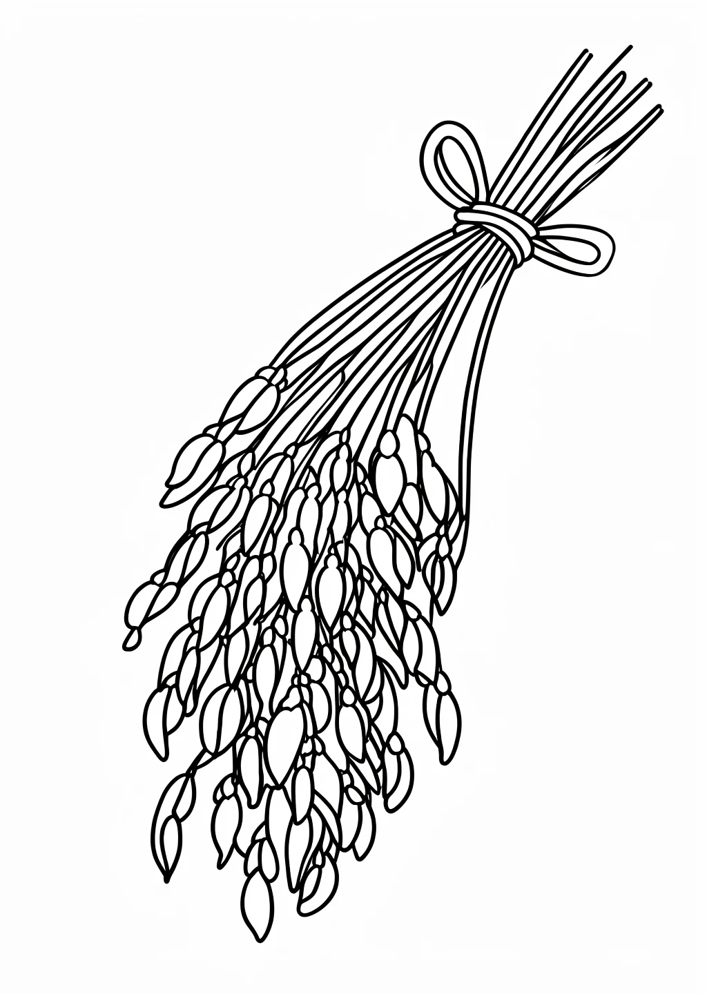稲穂の塗り絵