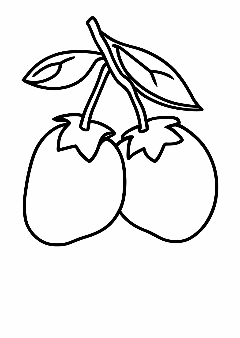 柿の実の塗り絵