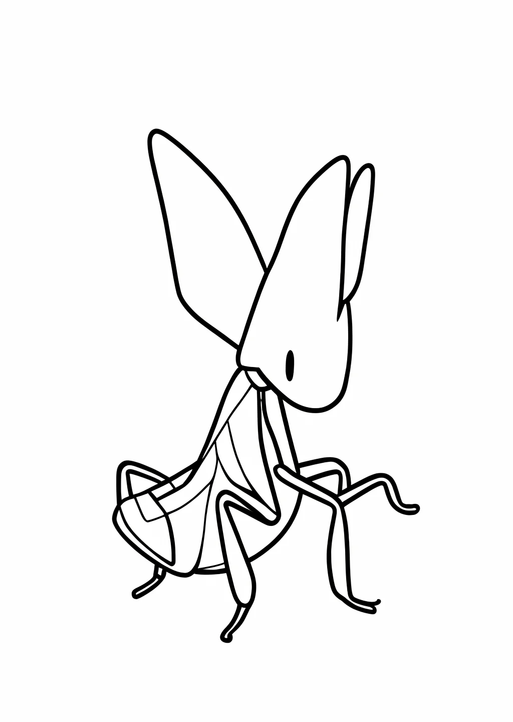 かまきりの塗り絵