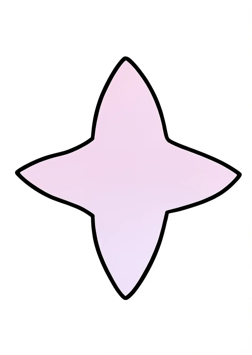 桔梗の花の塗り絵の見本