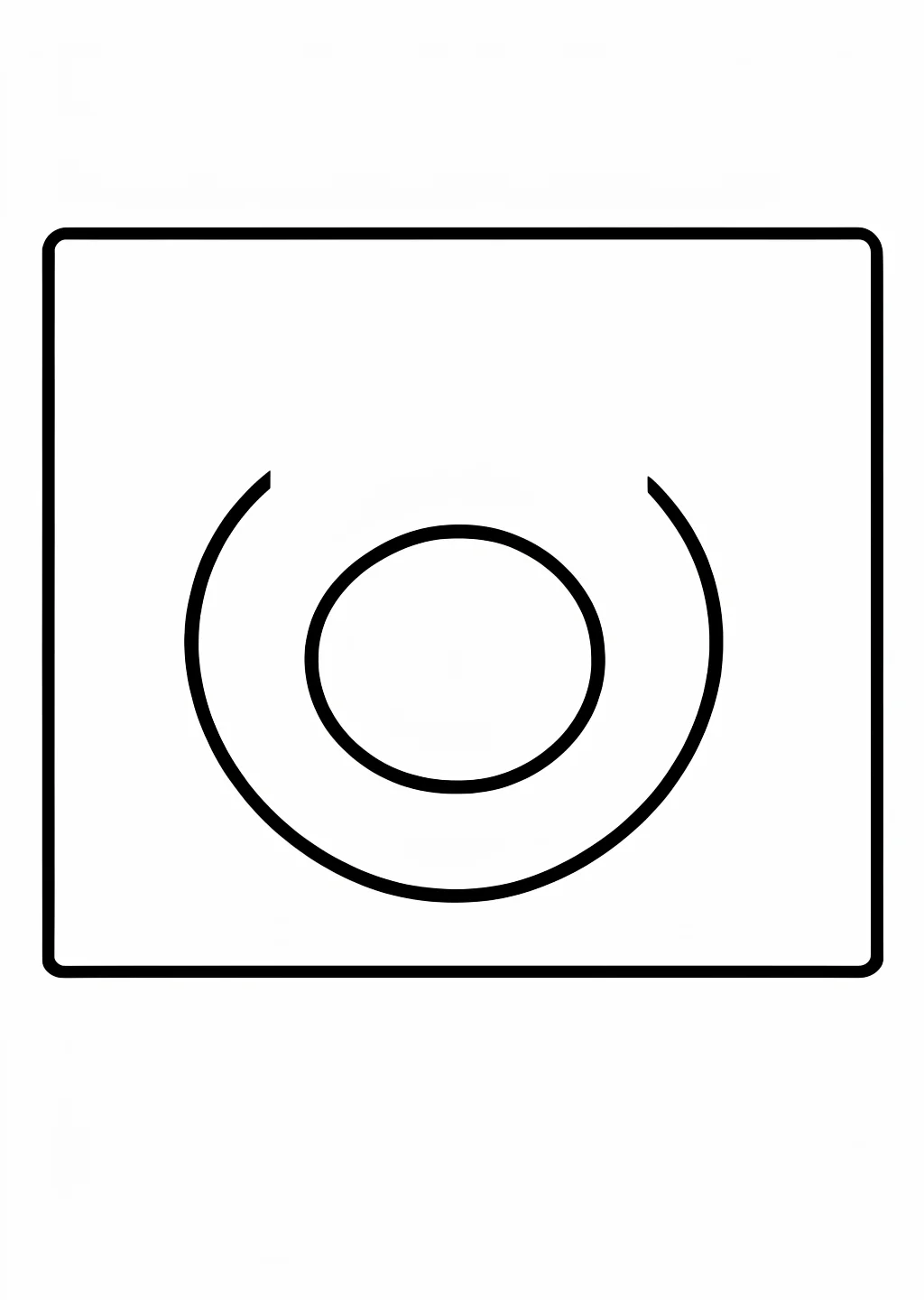 日本の国旗(日の丸)の塗り絵