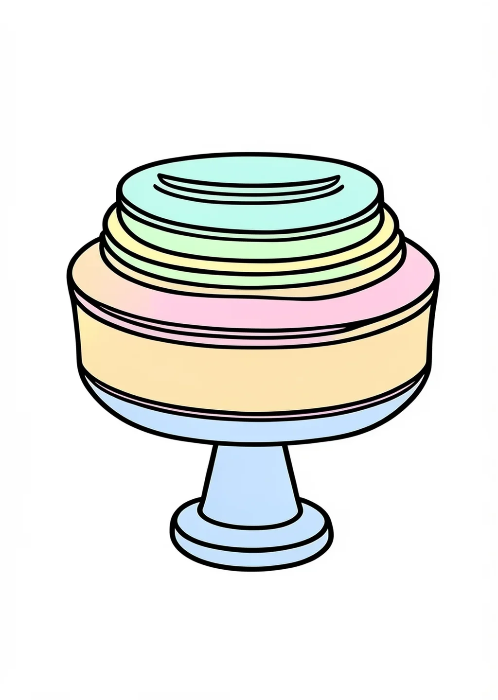 こまの塗り絵の見本