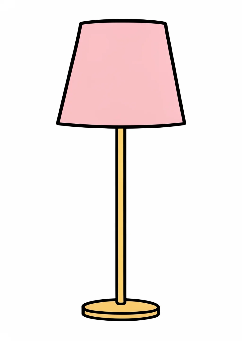 行灯の塗り絵の見本
