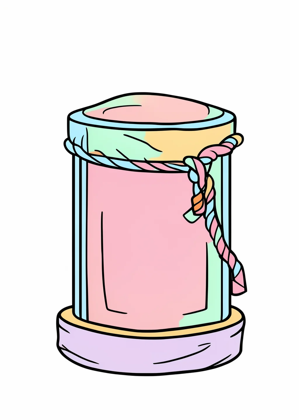 絵馬の塗り絵の見本