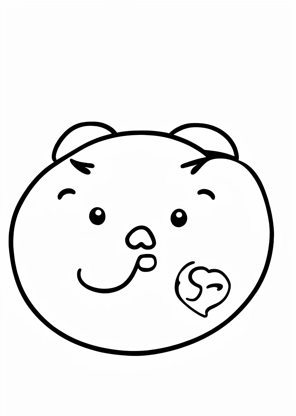 福笑いの塗り絵