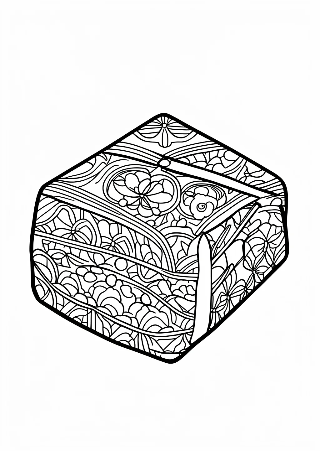 風呂敷の塗り絵