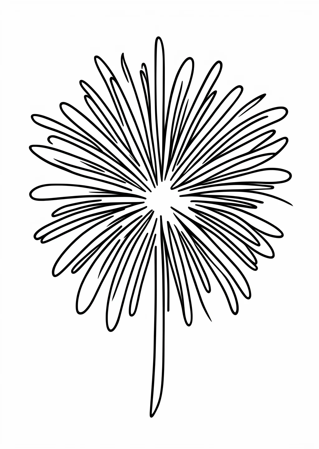 花火の塗り絵
