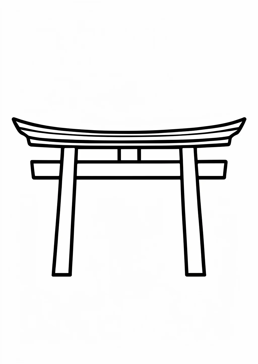 初詣の塗り絵