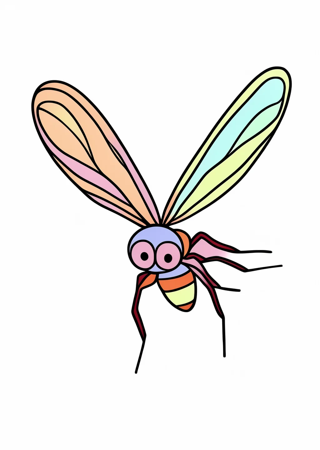 ほたるの塗り絵の見本