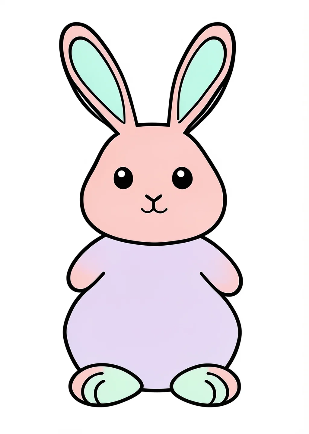 影絵の塗り絵の見本