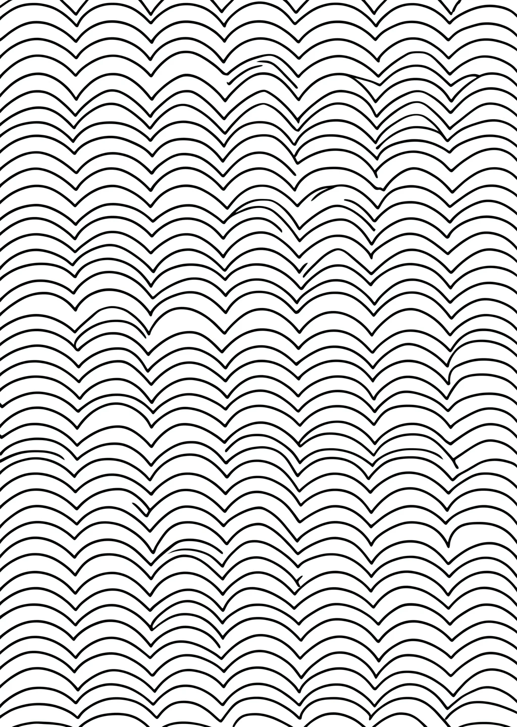 波の塗り絵