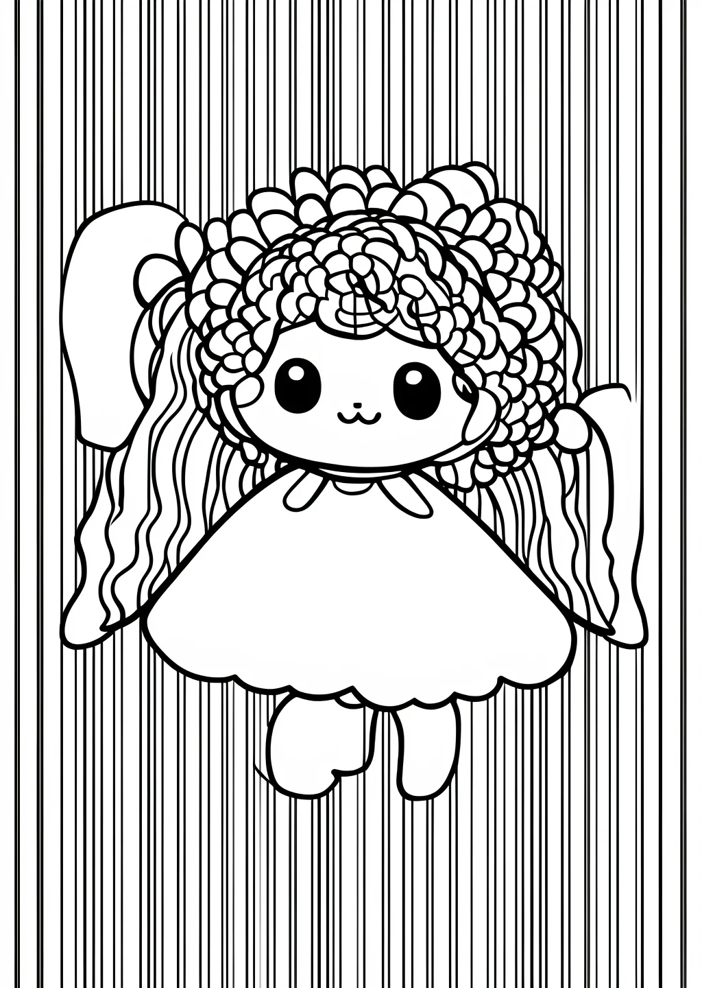 縞文様の塗り絵