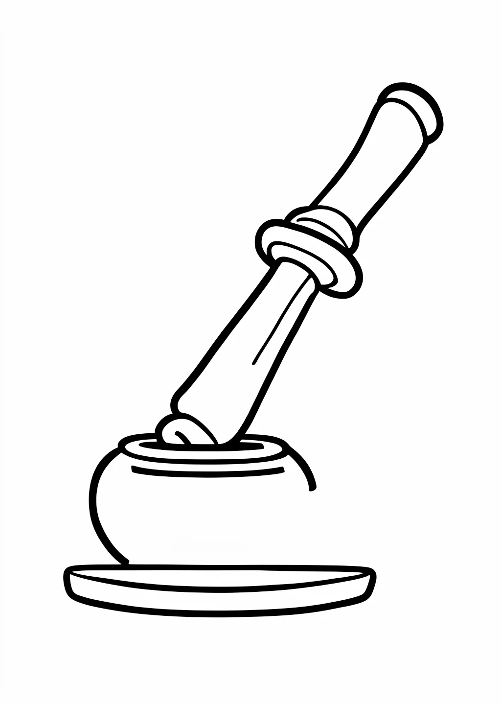 硯の塗り絵