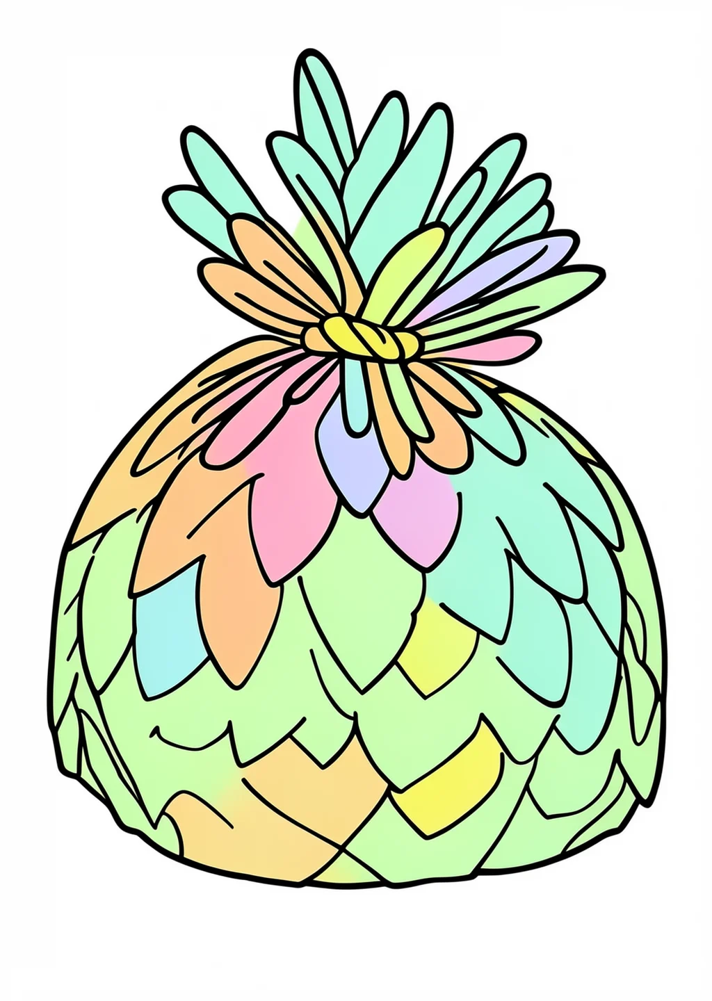 俵の塗り絵の見本