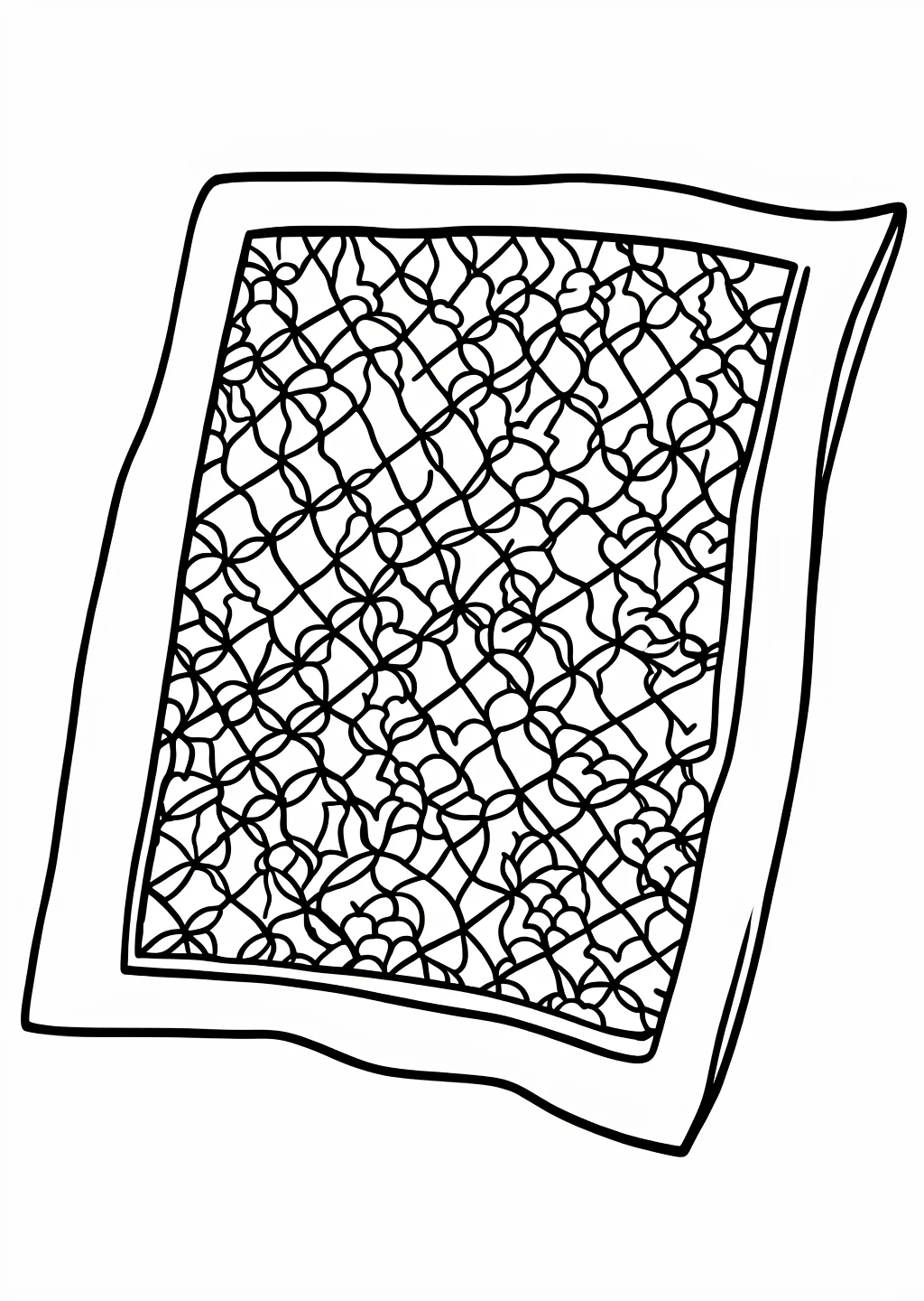 手ぬぐいの塗り絵