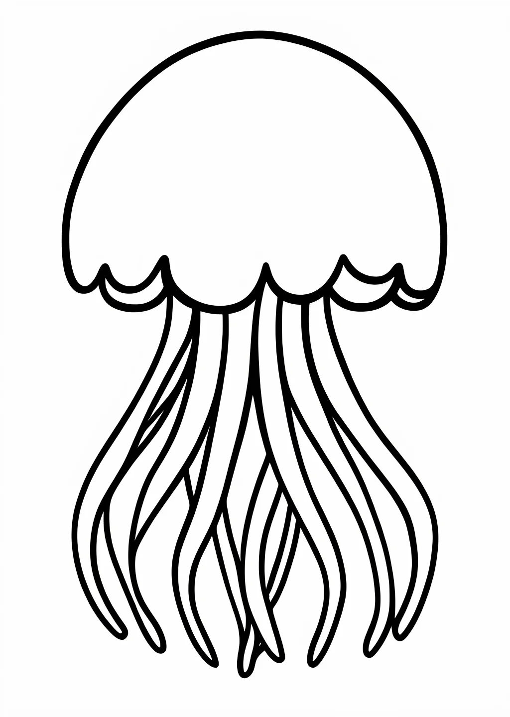 くらげの塗り絵