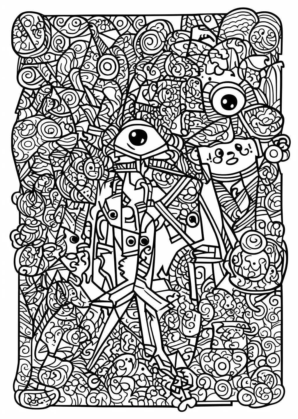 ゲルニカの塗り絵