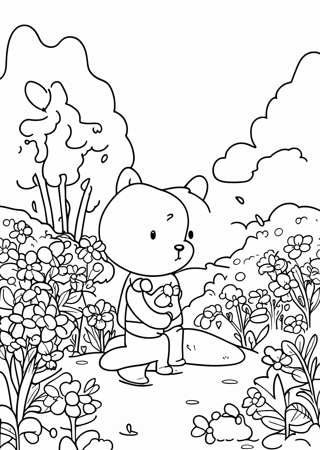 モネ風・絵画の塗り絵