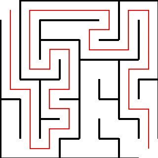 迷路プリント（かんたん・3問目）の解答