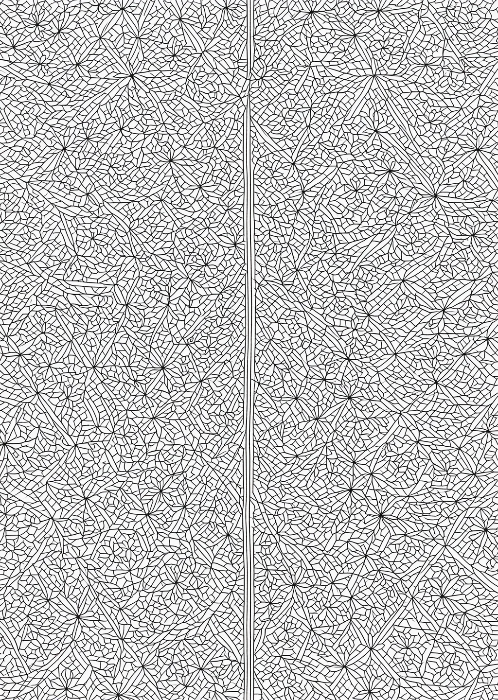麻の葉模様の塗り絵（大人向け）