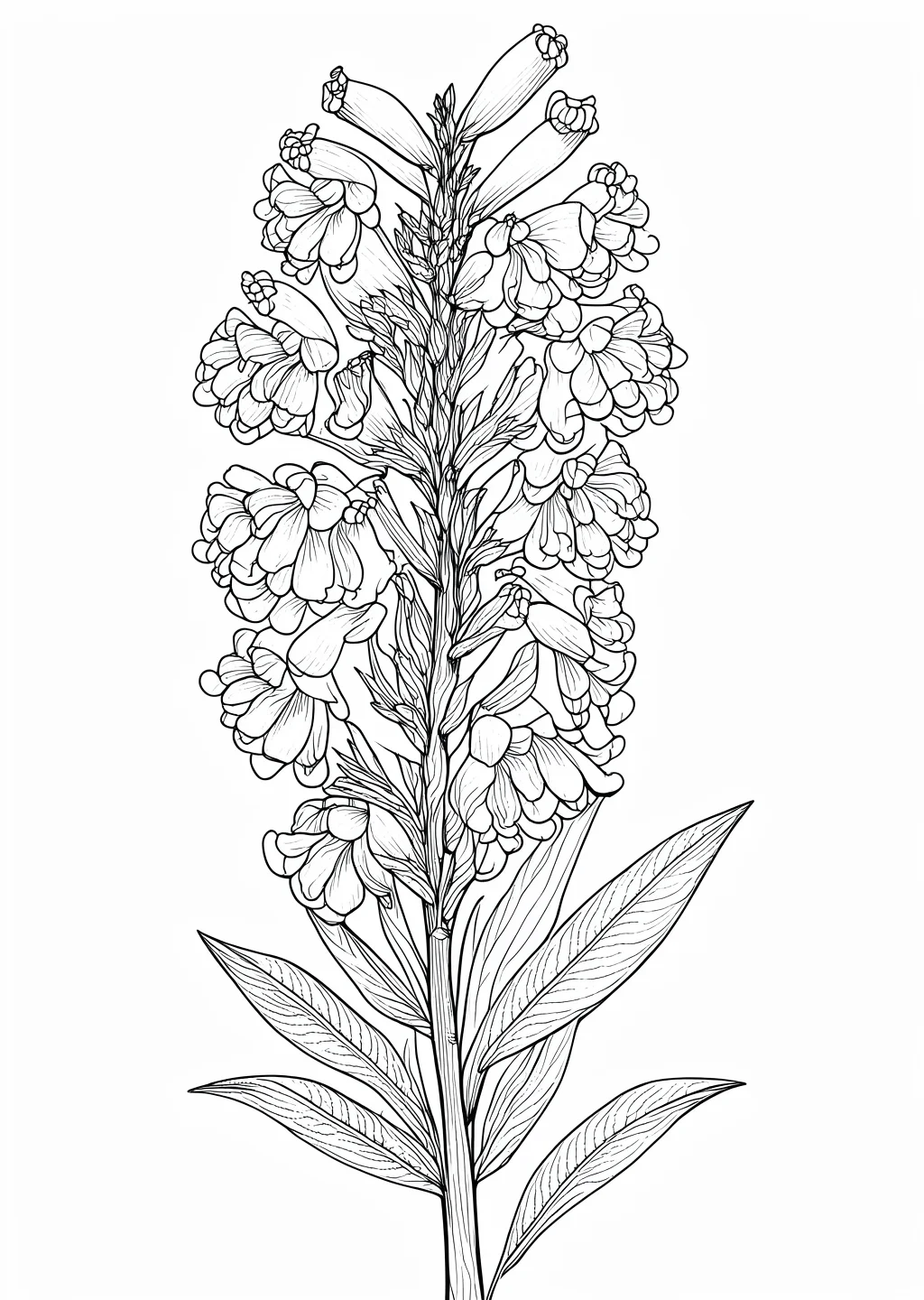 竜胆の植物画