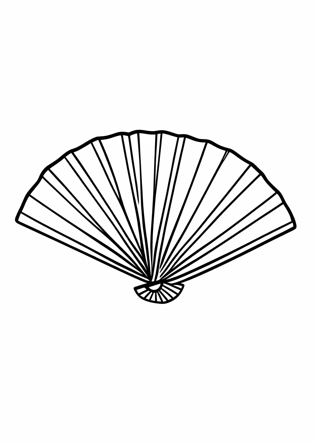 扇子の塗り絵