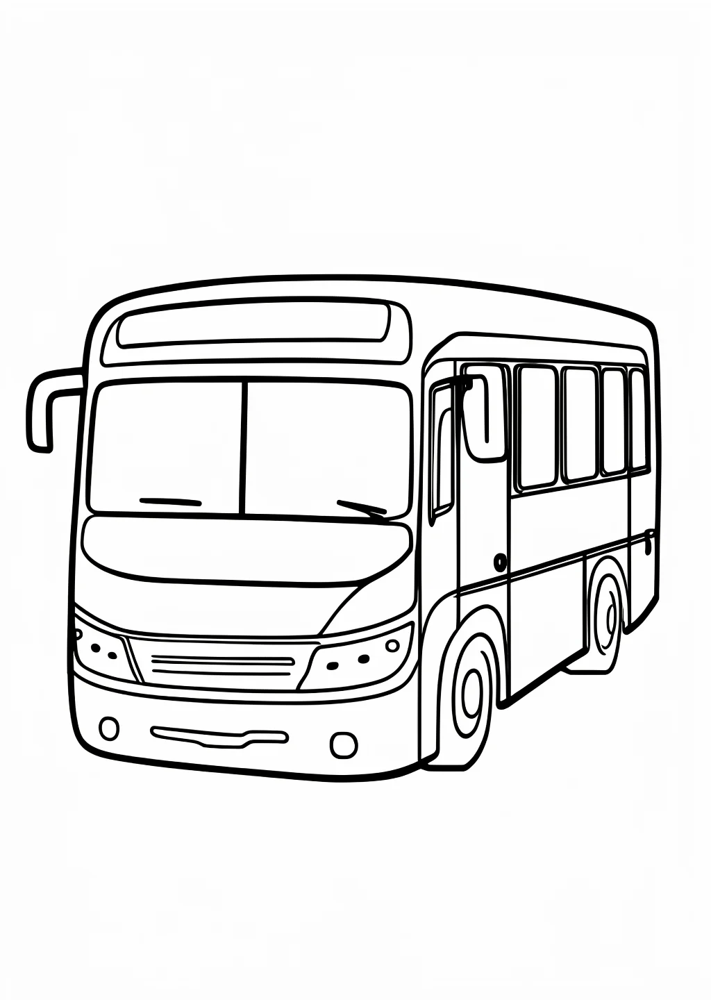 数字ぬりえ・バス（脳トレ）