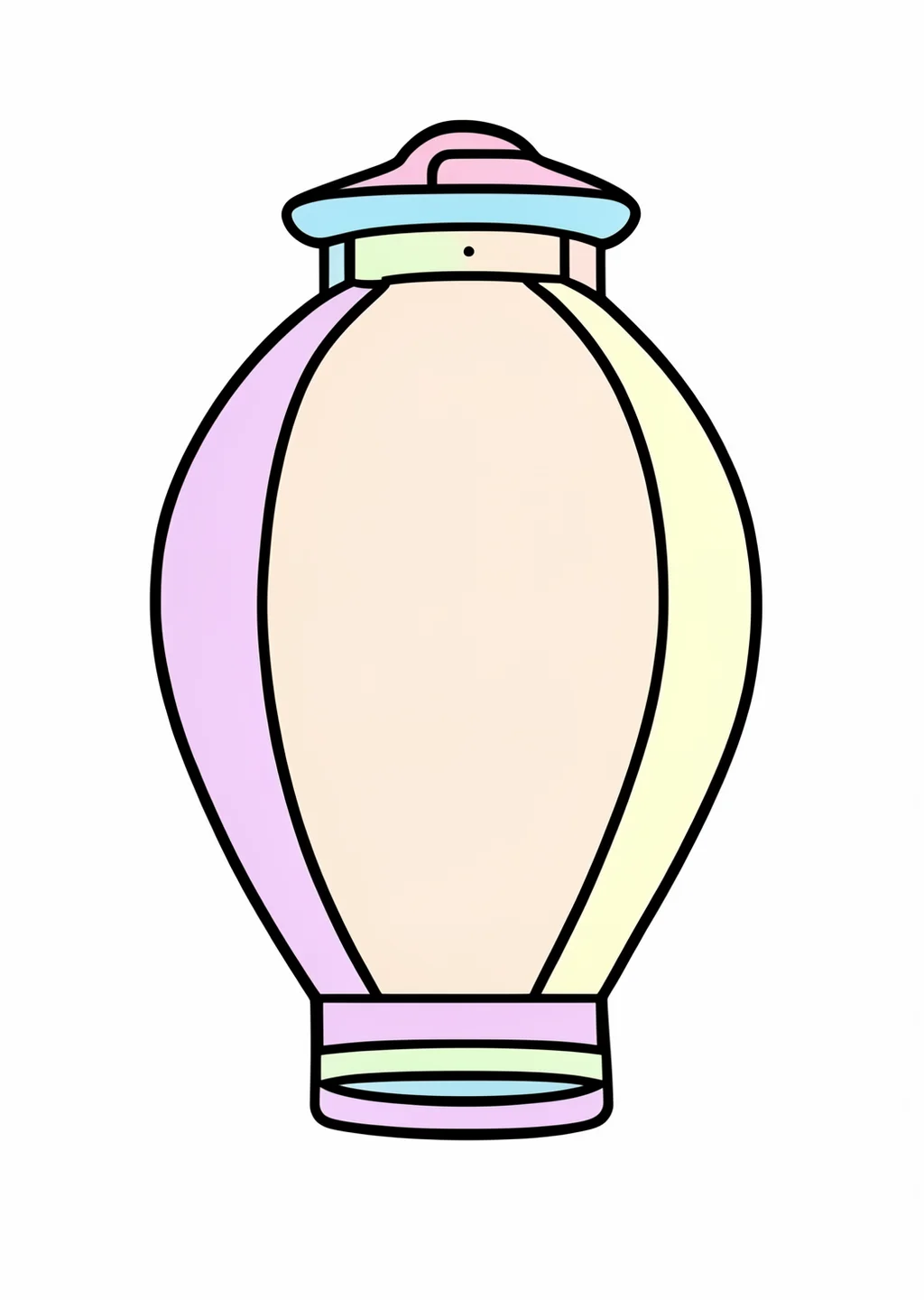数字ぬりえ・ちょうちん（脳トレ）の見本