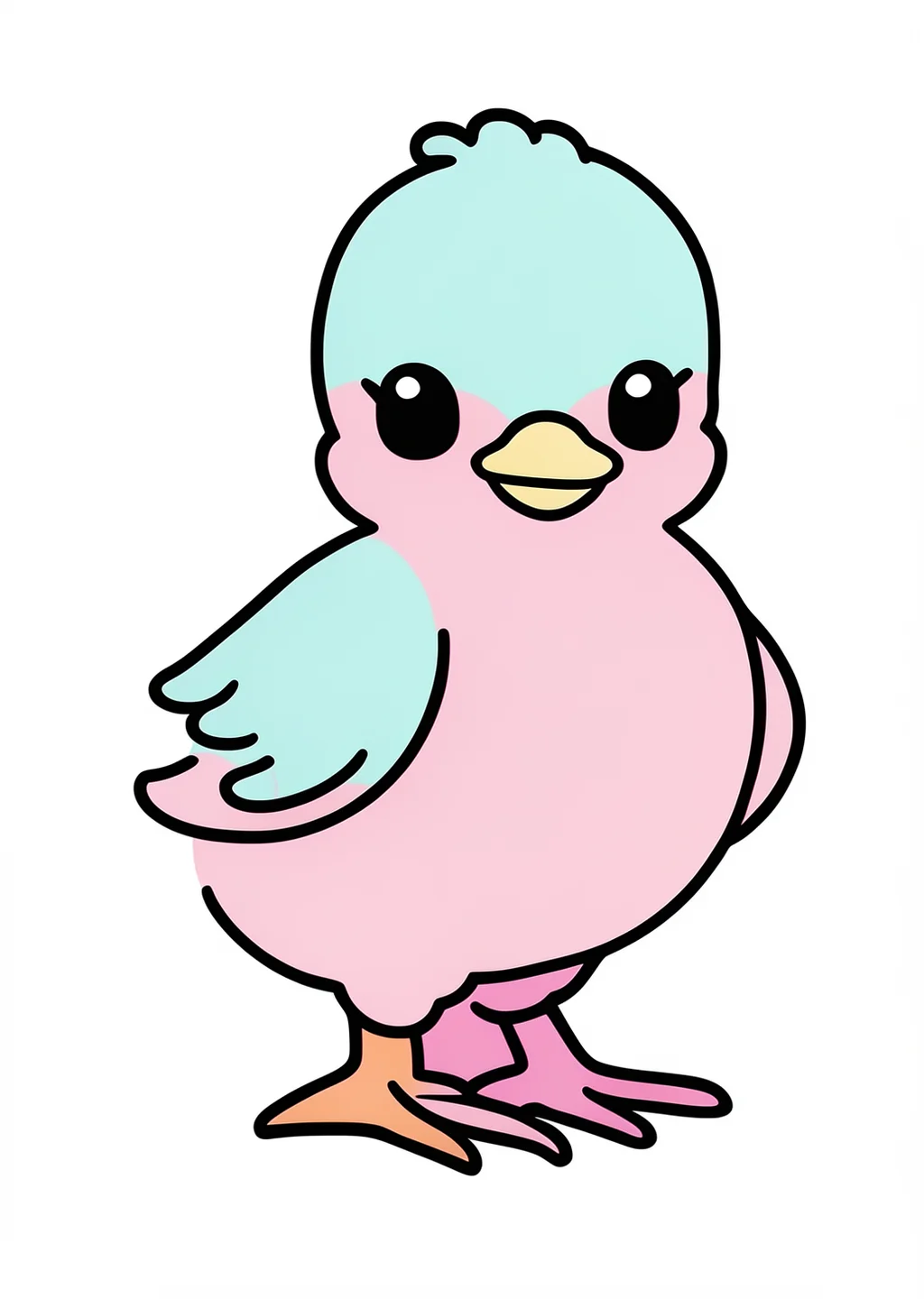 数字ぬりえ・ひよこ（脳トレ）の見本