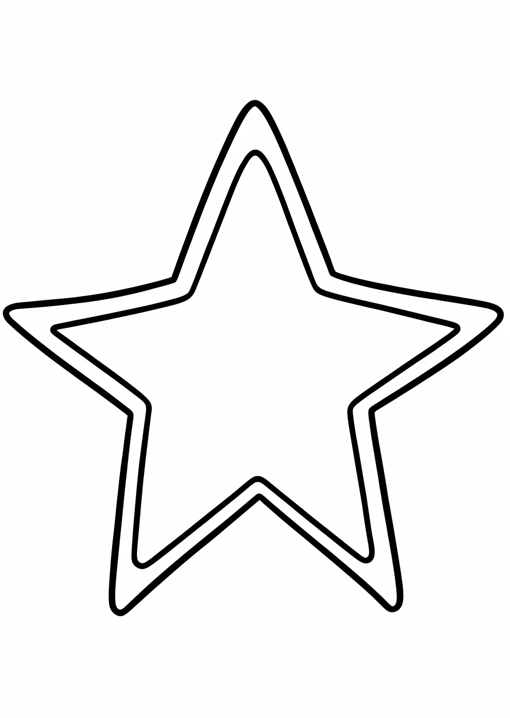 数字ぬりえ・星(脳トレ)