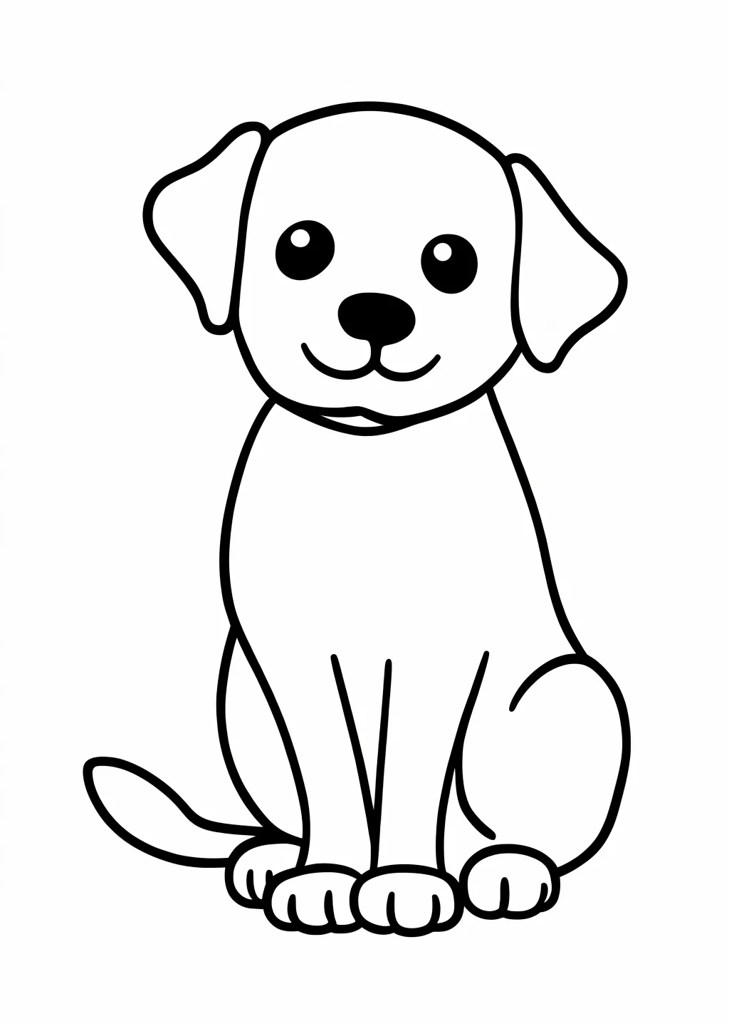 数字ぬりえ・いぬ(脳トレ)
