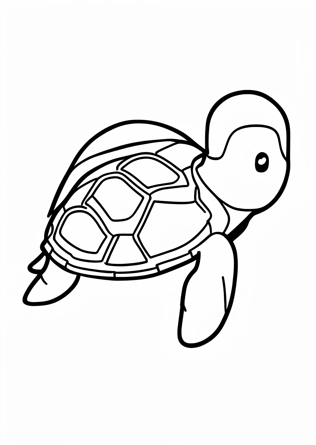 数字ぬりえ・かめ(脳トレ)