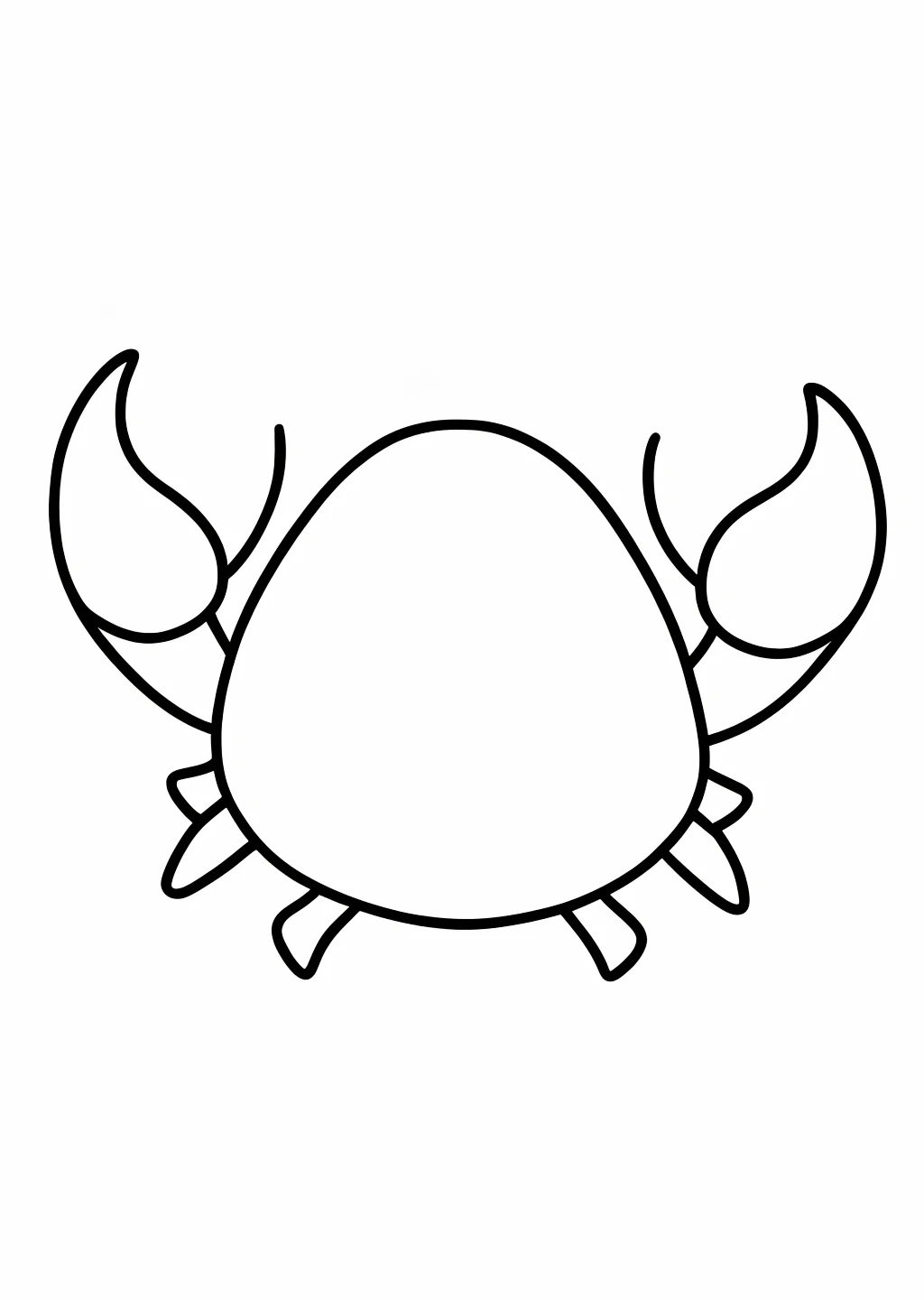 数字ぬりえ・かに(脳トレ)