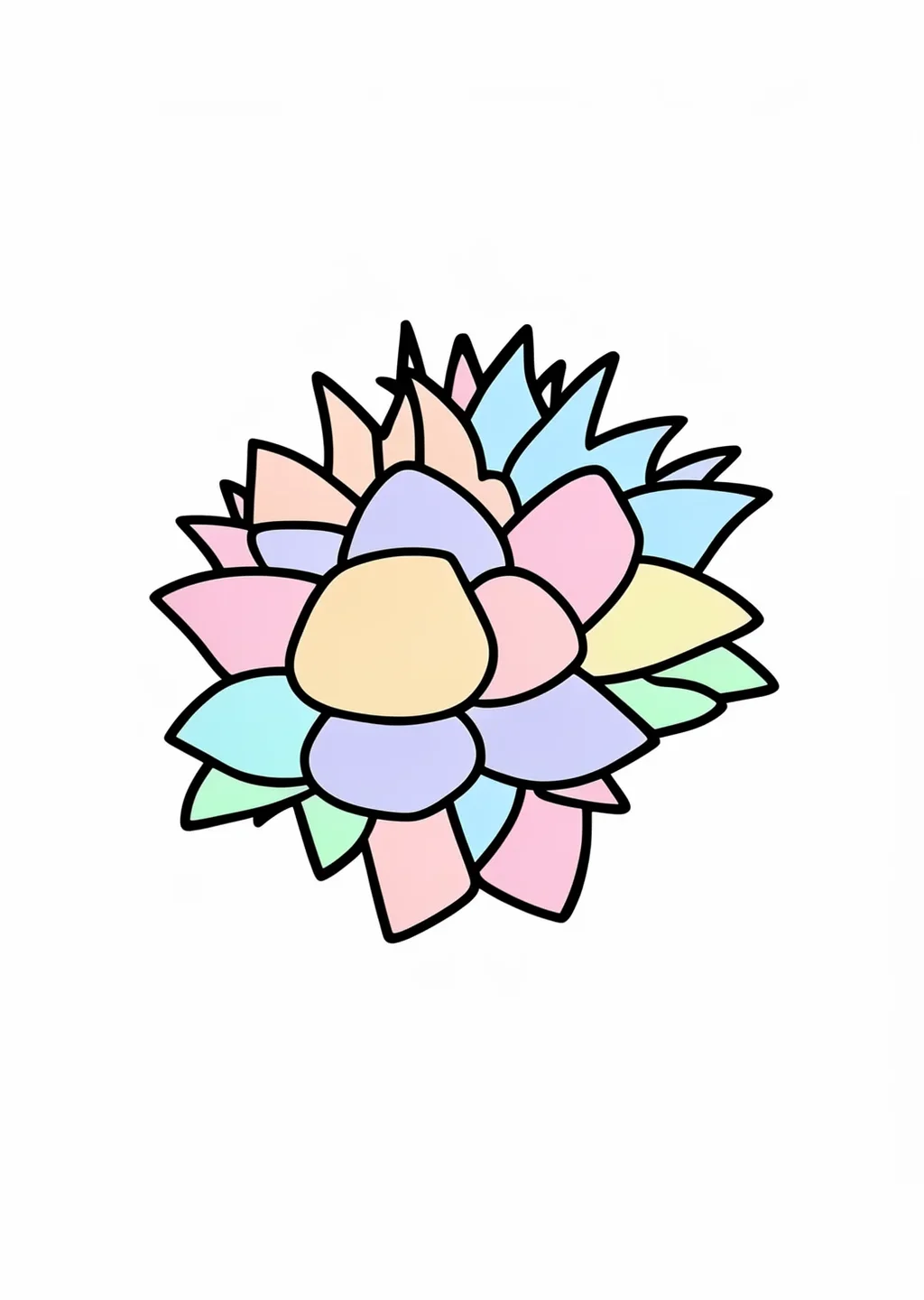 数字ぬりえ・くり(脳トレ)の見本