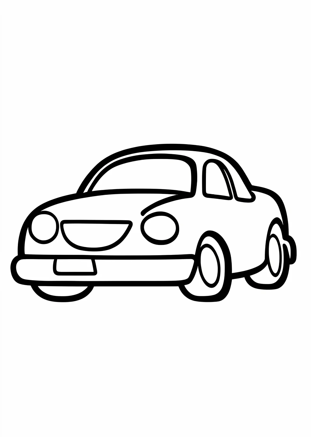 数字ぬりえ・くるま（脳トレ）