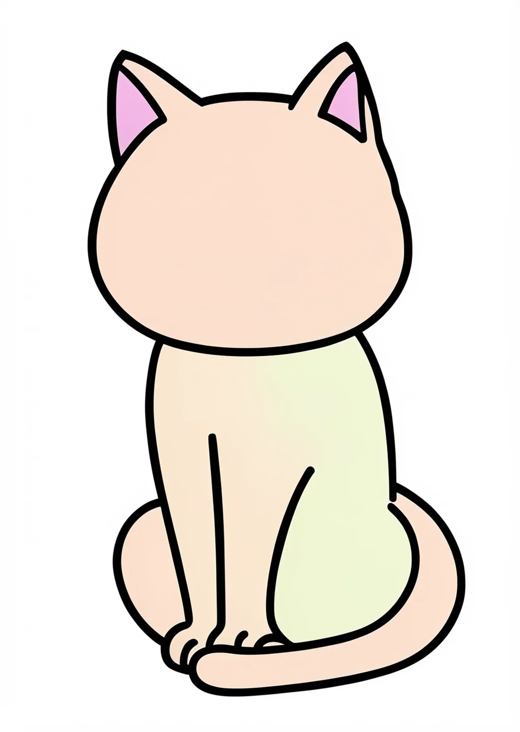 数字ぬりえ・ねこ(脳トレ)の見本